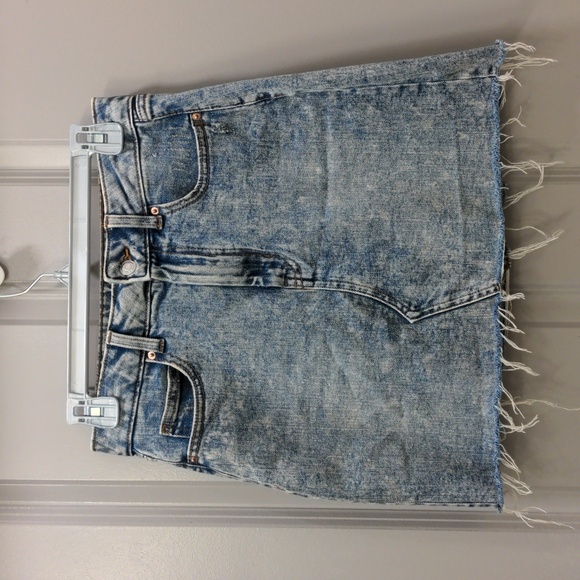 Wild Fable Acid Washed Denim Miniskirt - Picture 1 of 6